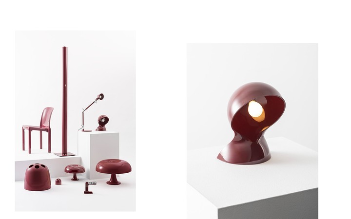 DALU TABLE LAMP Ruby Red Collection by Artemide Table Lamps